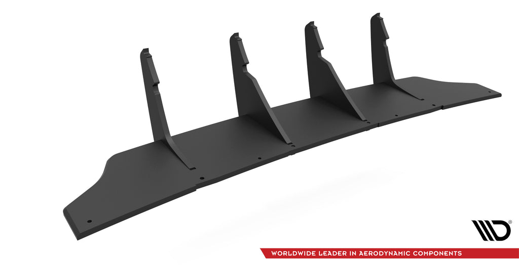 Diffusore posteriore Street Pro Maxton Design per Audi RS3 Sportback 8Y, ABS nero opaco da 10 mm — vista laterale