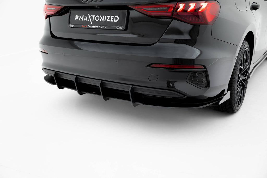 Diffusore Posteriore Audi A3 Berlina 8Y + Flap Street Pro — vista posteriore