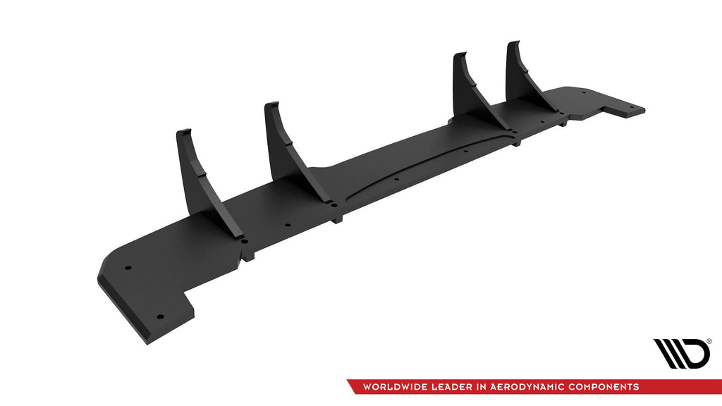 Diffusore posteriore Street Pro Maxton Design per Ford Kuga Mk3 ST-Line, ABS opaco