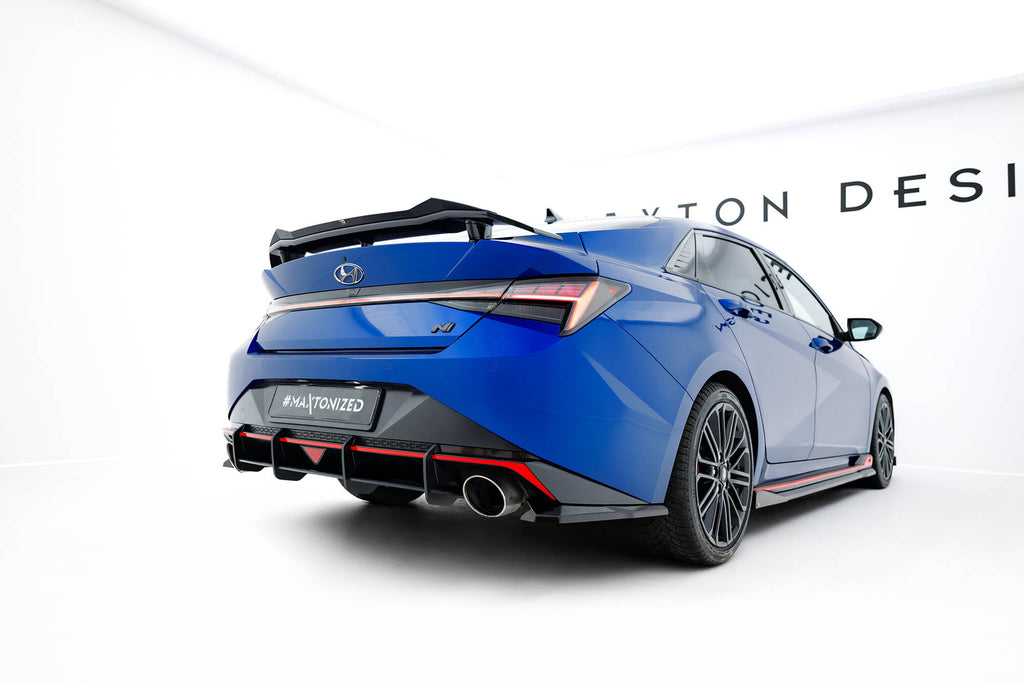 Diffusore Posteriore Hyundai Elantra Mk7 N Street Pro — particolare della finitura