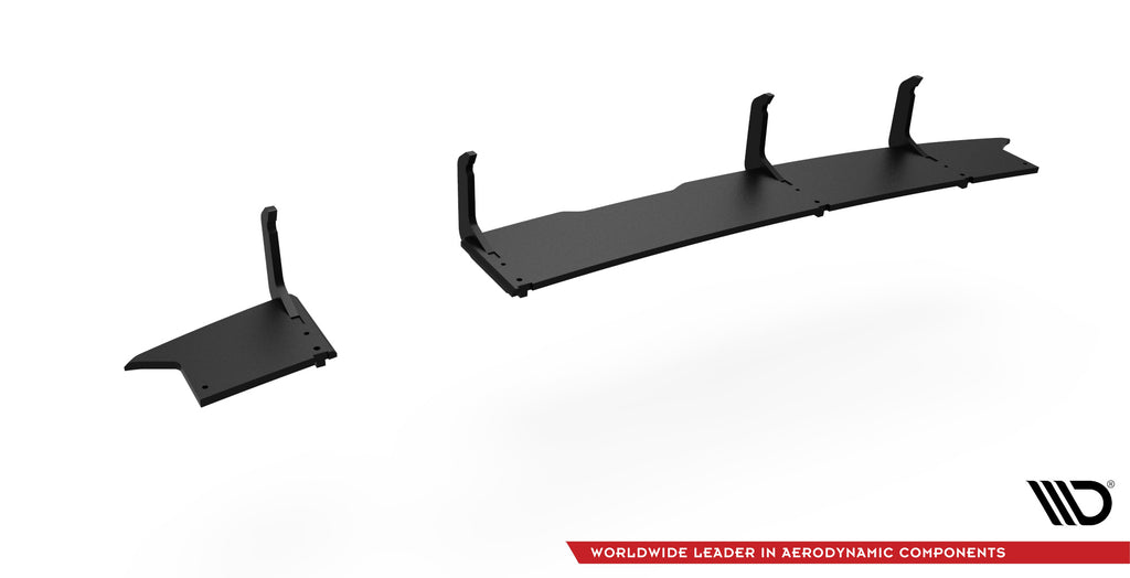 Diffusore posteriore Street Pro Maxton Design in ABS nero opaco per Hyundai i20 N Mk3, vista ravvicinata