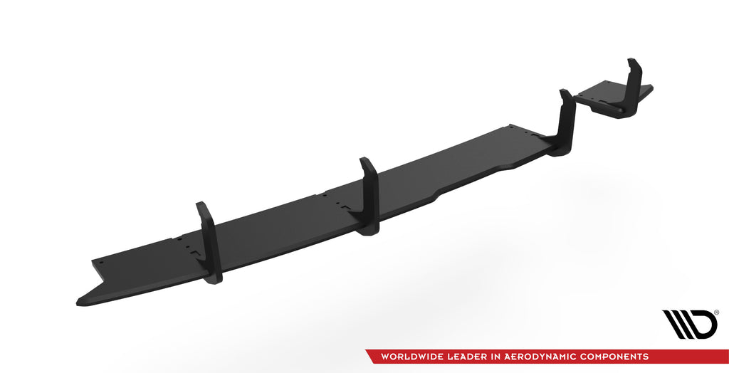 Diffusore posteriore Street Pro Maxton Design in ABS nero opaco per Hyundai i20 N Mk3, particolare della finitura