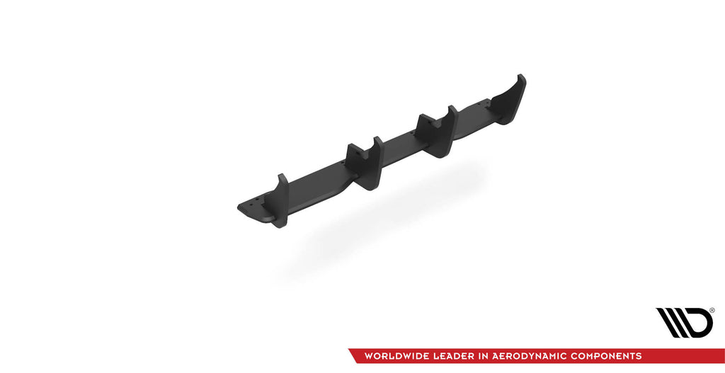 Diffusore posteriore Street Pro Maxton Design in ABS nero opaco per Mercedes Classe A W176, dettaglio del profilo