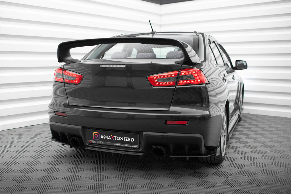 Diffusore Posteriore Mitsubishi Lancer Evo Mk10 Street Pro — vista laterale
