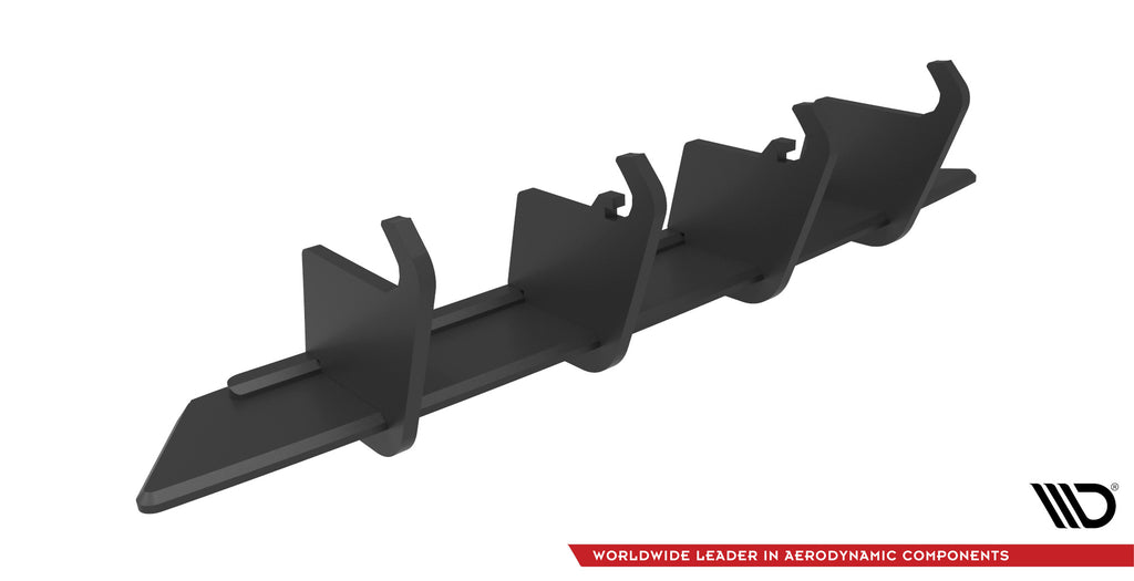 Diffusore posteriore Street Pro Maxton Design per Seat Ibiza Mk5, ABS nero opaco - vista d'insieme