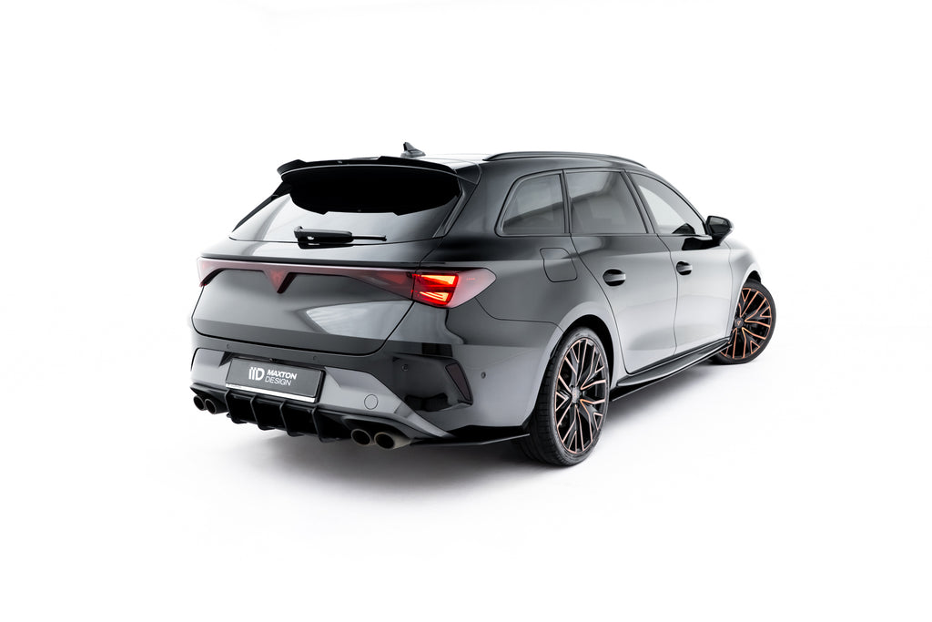 Splitter Laterali Posteriori Cupra Leon ST Mk1 Facelift Street Pro — particolare della finitura