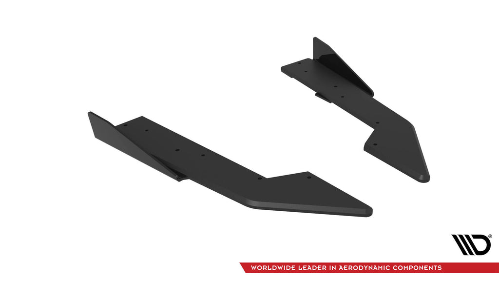 Splitter Laterali Posteriori Ford Mustang Mk7 + Flap GT Street Pro — particolare della finitura