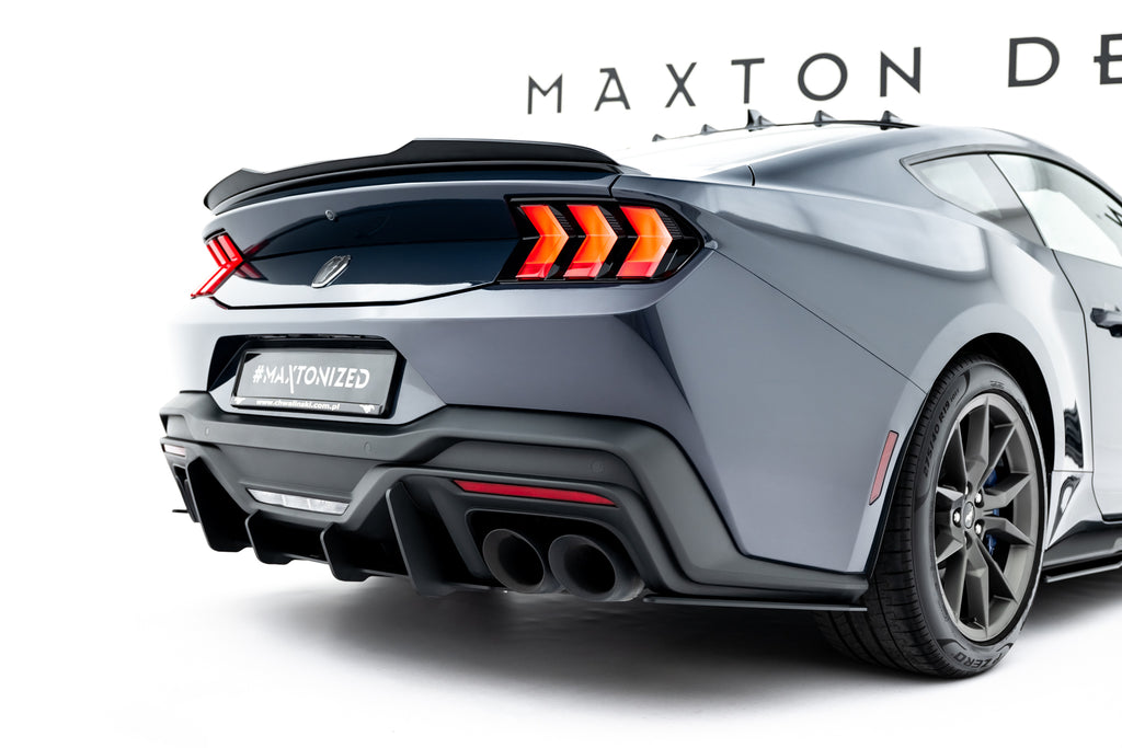 Splitter Laterali Posteriori Ford Mustang Mk7 Dark Horse Street Pro — vista posteriore