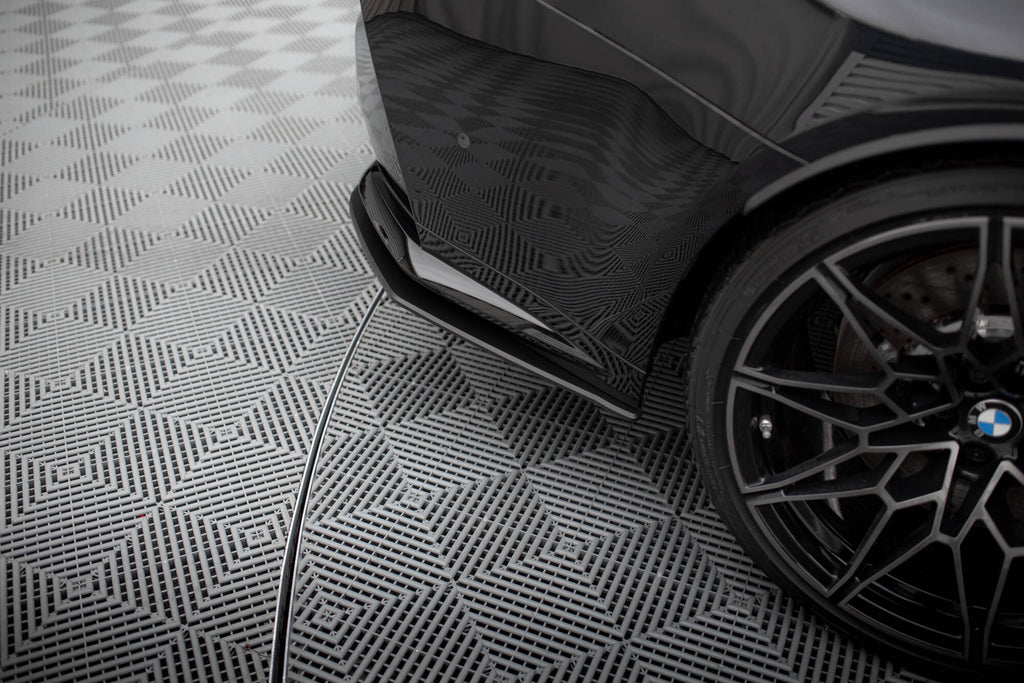Splitter Laterali Posteriori V.2 BMW Serie M3 G80/G81 Street Pro — montato sulla vettura