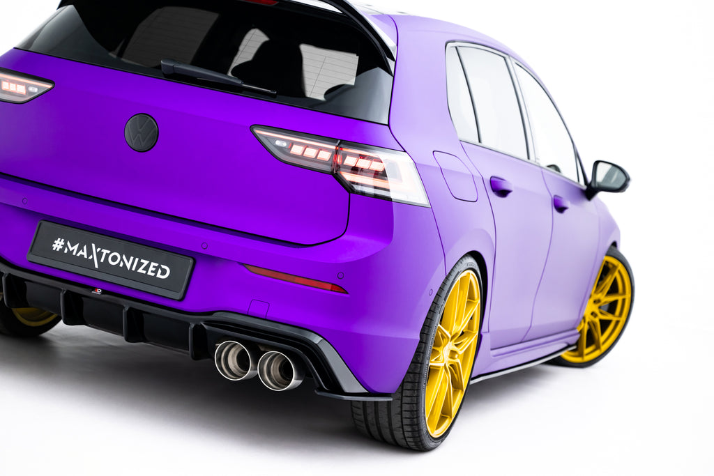 Splitter Laterali Posteriori V.2 Volkswagen Golf R Hatchback Mk8 Street Pro — dettaglio del profilo