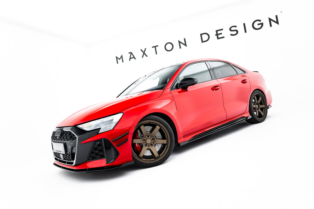 Diffusori Sotto Minigonne Audi RS3 Berlina 8Y Facelift + Flap Street Pro — particolare della finitura