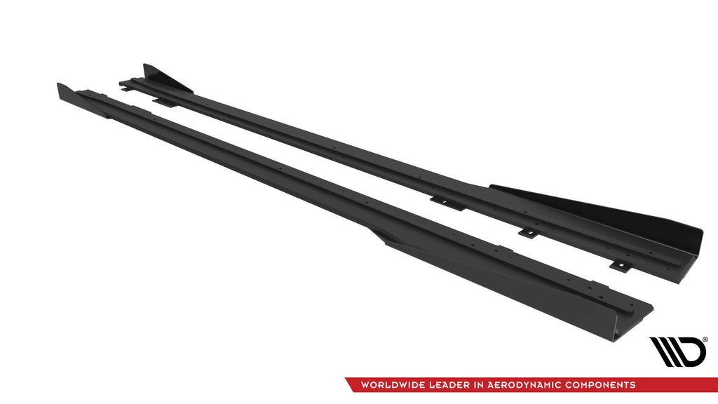 Diffusori Sotto Minigonne Ford Mustang Mk7 + Flap Dark Horse Street Pro — dettaglio del profilo