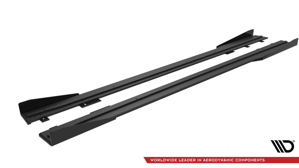 Diffusori Sotto Minigonne Ford Mustang Mk7 + Flap Dark Horse Street Pro — montato sulla vettura