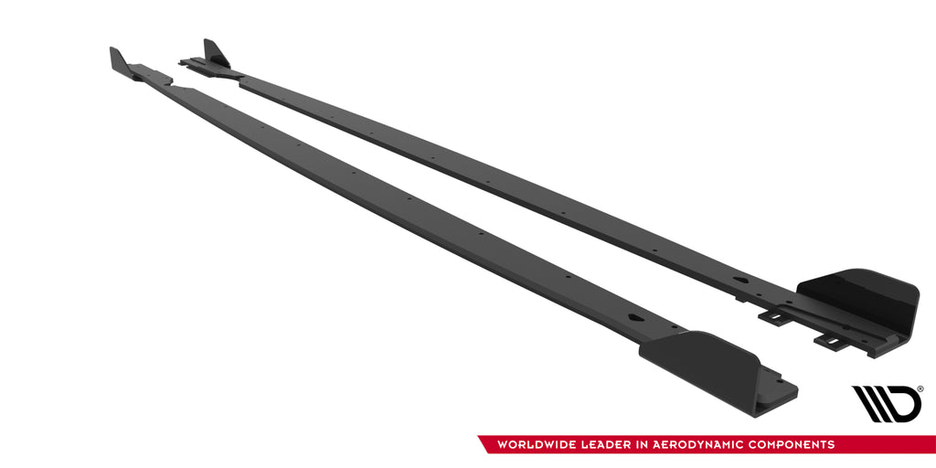 Diffusori Sotto Minigonne Volkswagen Golf R Hatchback Mk8 + Flap Street Pro — montato sulla vettura