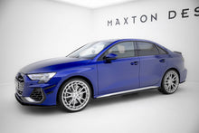 Load image into Gallery viewer, Diffusori Sotto Minigonne V.2 Audi S3 Berlina 8Y Facelift S-Line Street Pro — montato sulla vettura