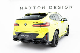 Estensione spoiler superiore Maxton Design per BMW X4 M F98 Facelift, ABS nero lucido — vista principale