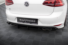 Carica l'immagine nel visualizzatore di Gallery, Diffusore posteriore e splitter laterali Maxton Design per Volkswagen Golf Mk7 R, ABS nero opaco - angolazione di tre quarti