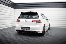 Diffusore posteriore e splitter laterali Maxton Design per Volkswagen Golf Mk7 R, ABS nero opaco