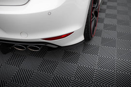 Diffusore posteriore e splitter laterali Maxton Design per Volkswagen Golf Mk7 R, ABS nero opaco - vista d'insieme