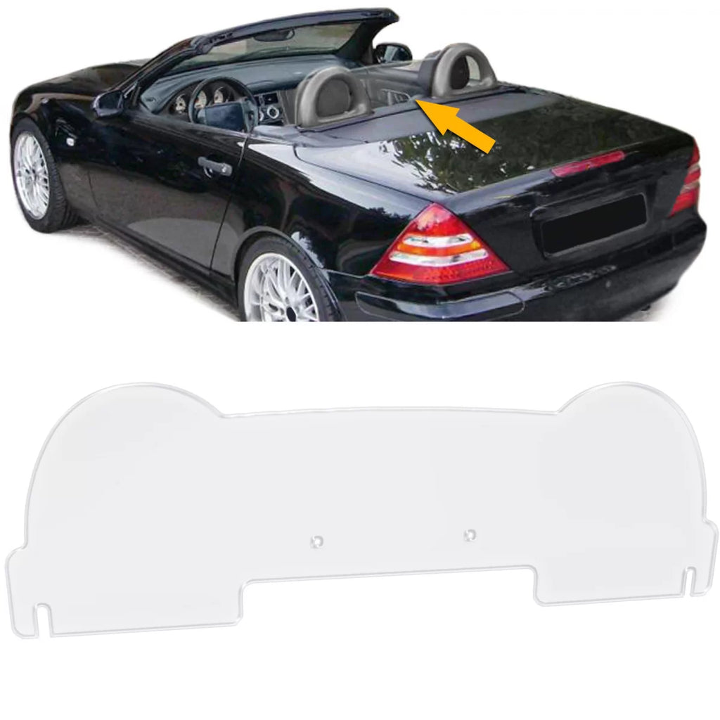 Premium Deflettori antiturbo frangivento in vetro acrilico trasparente per Mercedes SLK R170 96-04