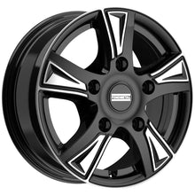 Carica l'immagine nel visualizzatore di Gallery, Cerchio in Lega Fondmetal PROFESSIONAL PRO1 (8500) 16x6.5 ET58 5x130 GLOSSY BLACK MACHINED