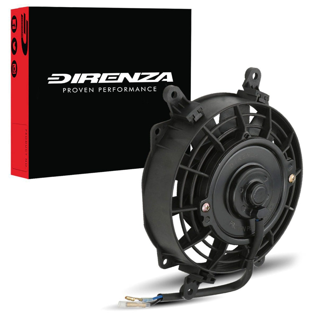 Ventola 7" a Pale Diritte 12V 80W Universale con Accessori di Montaggio