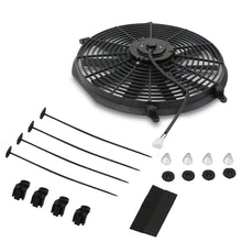 Ventola 14" a Pale Diritte 12V 80W Universale con Accessori di Montaggio - foto 7