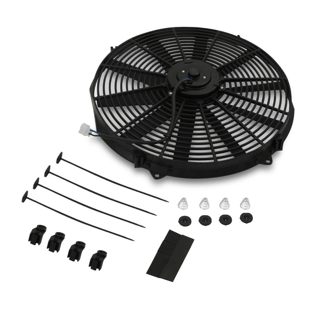 Coppia di Ventole 16" a Pale Diritte 12V 80W Universali con Accessori di Montaggio - foto 10