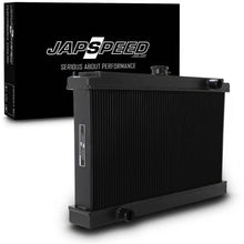 Radiatore Sportivo Alluminio Nero Universale 75mm 4 Core