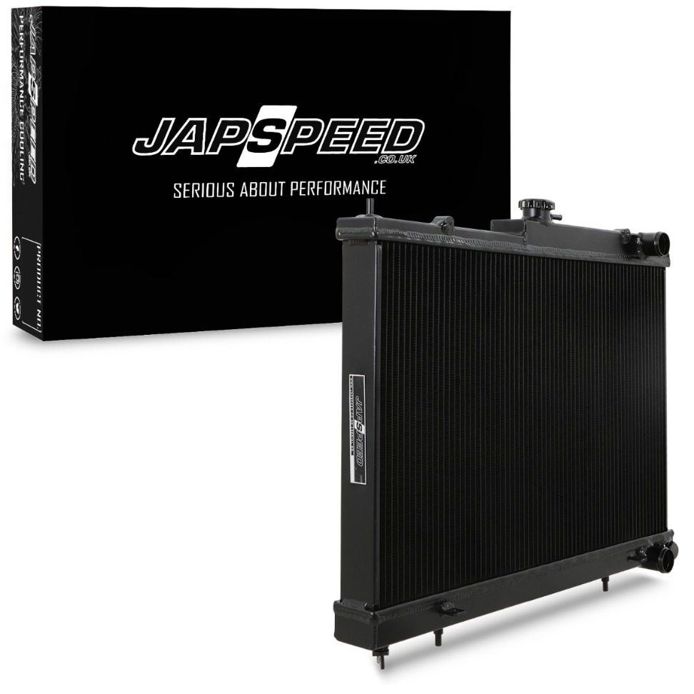 Radiatore Sportivo in Alluminio Nero Nissan Skyline R33 GTST 2.5 Turbo 93-98