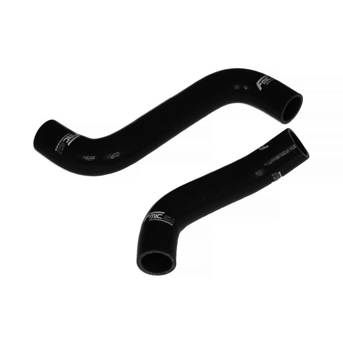 Kit 2 Tubi in Silicone Radiatore Subaru Impreza GDB GDA GB GG 2.0 WRX STI (2002-2007) FMIC.EU – Vari Colori – Nero
