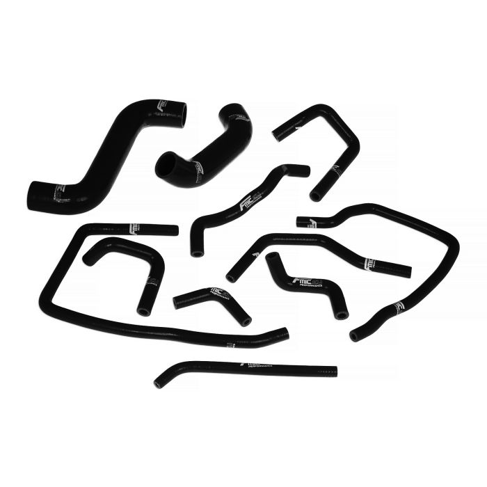 Kit 11 Tubi in Silicone Radiatore Subaru Impreza WRX STI GDA GDB EJ20 EJ25 (2002-2007) FMIC.EU – Vari Colori – Nero