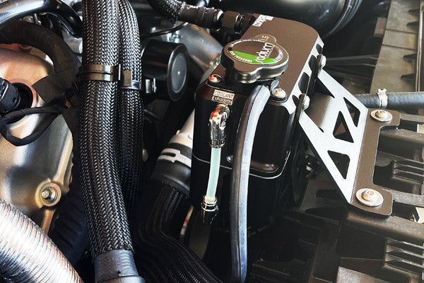 Kit vaschetta acqua radiatore Mustang Shelby GT500 Radium - installata