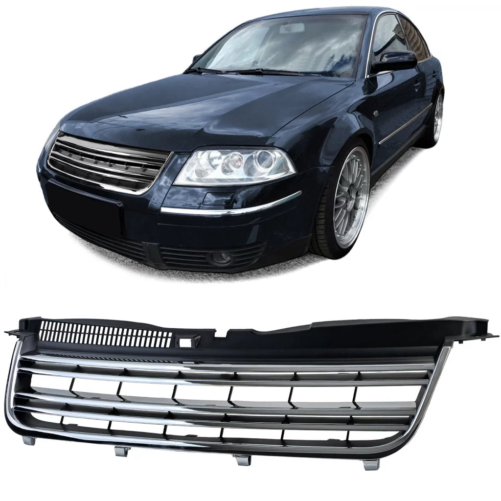 Radiatore griglia doppio lamella nero cromato per VW Passat 3BG berlina Variant 00-05