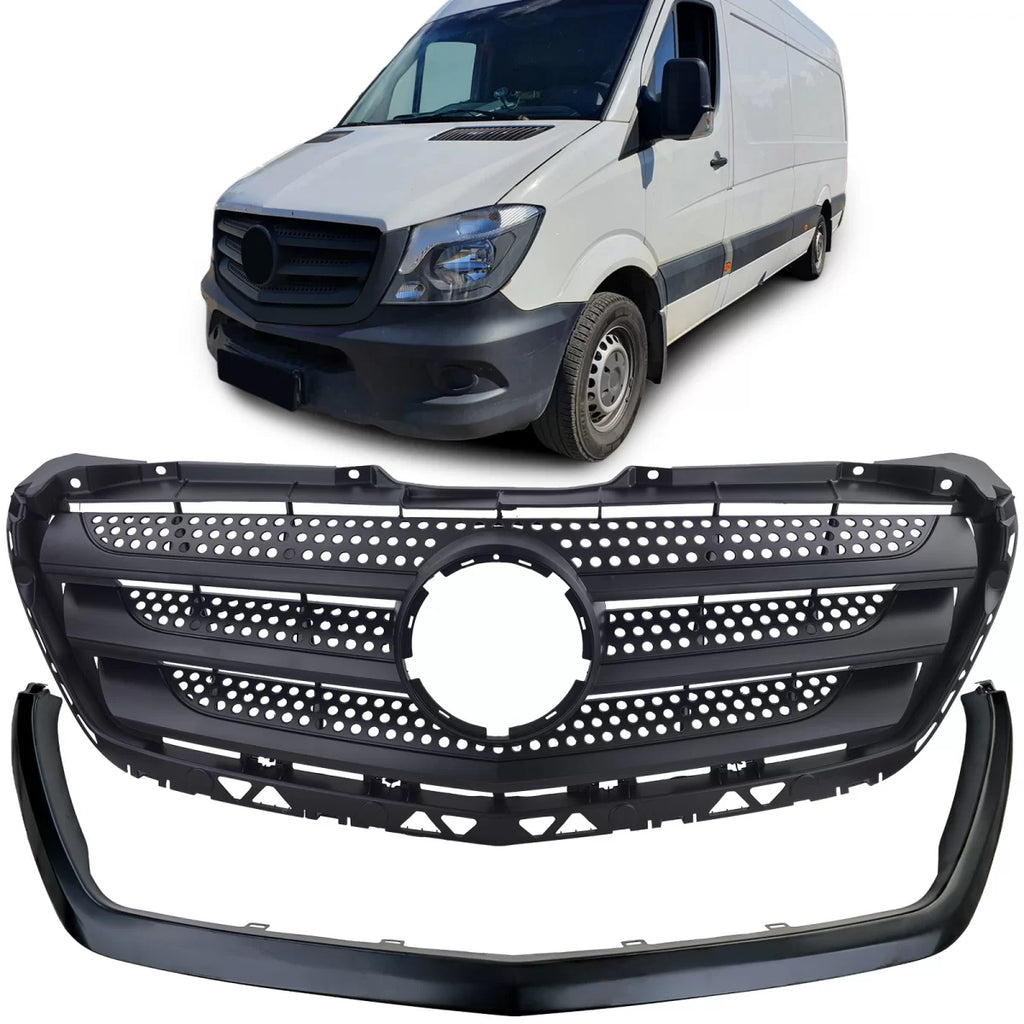 Radiatore griglia con cornice compatibile Mercedes Sprinter W906 restyling 2013-2018