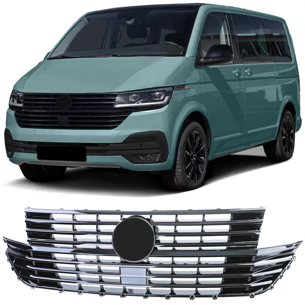 Radiatore griglia Griglia anteriore Nero lucido per VW T6.1 Bus Multivan restyling da 19