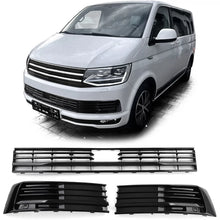 Carica l'immagine nel visualizzatore di Gallery, Radiatore griglia rete paraurti Nero lucido per VW T6 Multivan con ACC 15-19