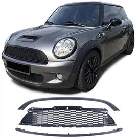 Radiatore griglia set 3-pezzo Nero opaco per Mini un Cooper JCW R56 R57 R58 R59