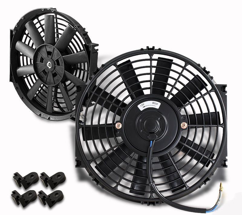 Ventola Elettrica Slim SK-Import Nera 350 mm Universale