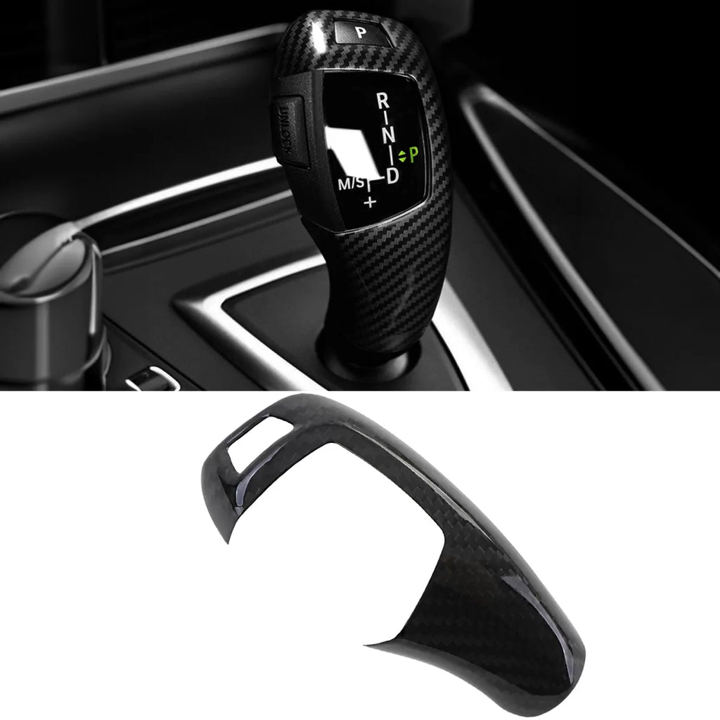 Autentico carbonio copertura automatico Pomello cambio compatibile per Serie 2 BMW F22 F23 2013-2021