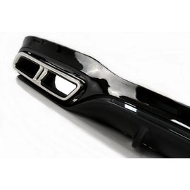 Paraurti posteriore aria diffusore nero con Terminali di scarico cromato per Mercedes Classe E W213 Sport Line
