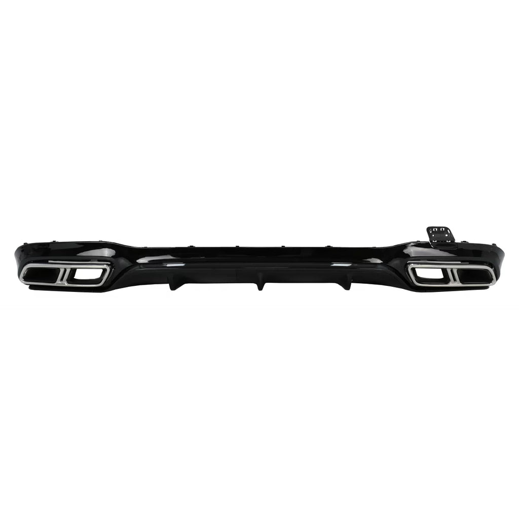 Paraurti posteriore aria diffusore nero con Terminali di scarico cromato per Mercedes Classe E W213 Sport Line