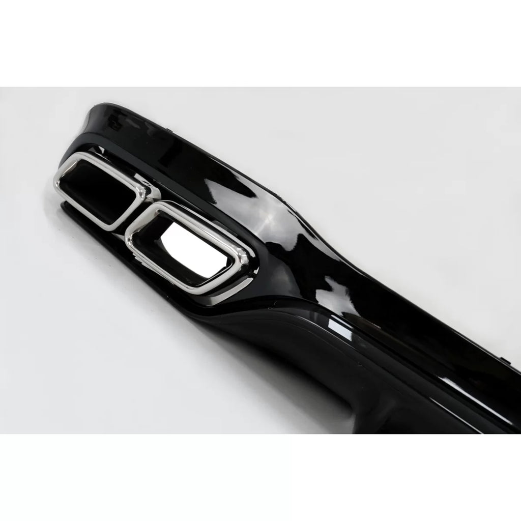 Paraurti posteriore aria diffusore con Terminali di scarico cromato per Mercedes Classe E W213 Sport Line (2016-2019)