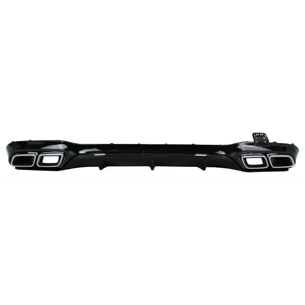 Paraurti posteriore aria diffusore con Terminali di scarico cromato per Mercedes Classe E W213 Sport Line (2016-2019)