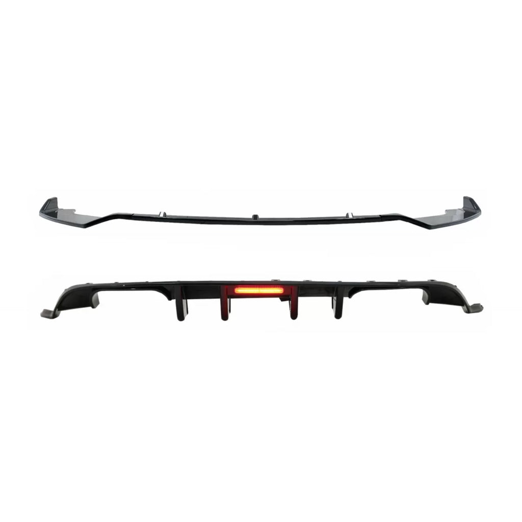 Paraurti posteriore aria diffusore con LED rosso catarifrangente per VW Golf 7.5 (2017-2019) e Paraurti anteriore Lip