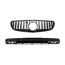 Paraurti posteriore aria diffusore con terminali di scarico e Griglia centrale per Mercedes Classe S C217 Coupe A217