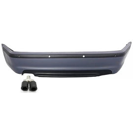 Paraurti posteriore per BMW Serie 3 E46 4D berlina (1998-2004) M-Technik design con Silenziatore di scarico terminale