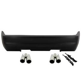 Paraurti posteriore per BMW Serie 3 E46 berlina (1998-2005) diffusore M3 CSL design con scarico terminali di scarico