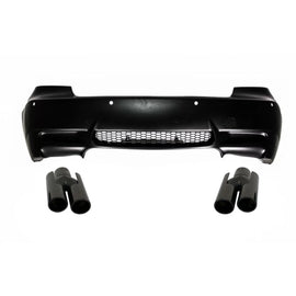 Paraurti posteriore per BMW Serie 3 E92 Coupe E93 Cabrio (2006-2010) con Terminali di scarico Nero lucido M3 design