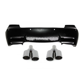 Paraurti posteriore per BMW Serie 3 E92 E93 (2006-2010) M3 design con nero Quad Terminali di scarico